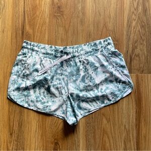 RBX Women's Teal Tie-Dye Athletic Shorts